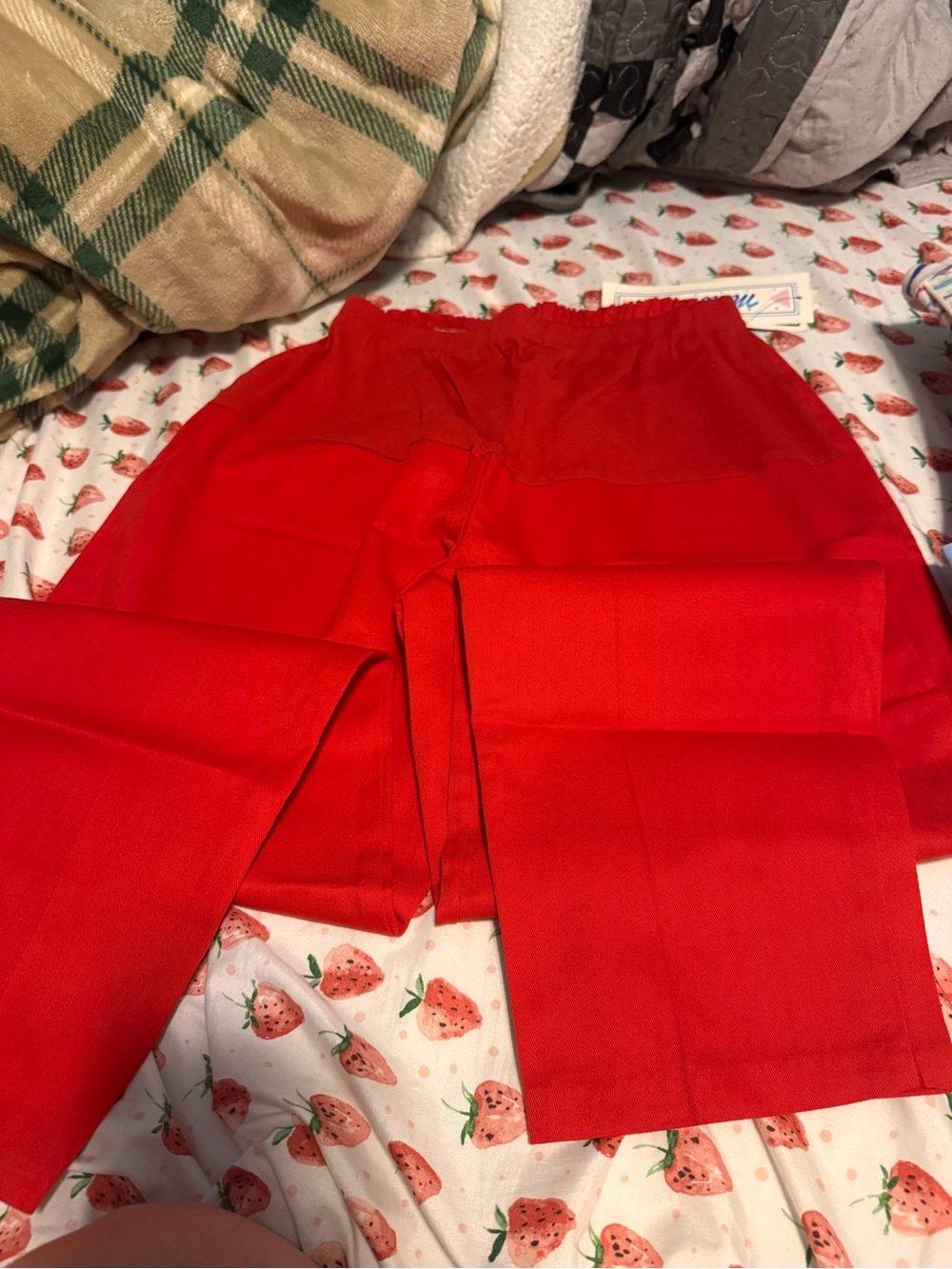 Vintage maternity Red Pull-On Pants
